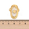 304 Stainless Steel Resin Cuff Rings for Women RJEW-D305-02G-3