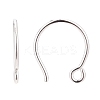 Rhodium Plated 925 Sterling Silver Earring Hooks STER-N0001-028S-2