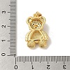 Rack Plating Brass Micro Pave Clear Cubic Zirconia Pendants KK-P268-05B-G03-3