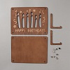 Happy Birthday Laser Cut Wooden Money Holder Display Stands AJEW-WH0479-06A-1