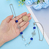 2Pcs Alloy Flower Pendant Decorations HJEW-ME0001-07B-3