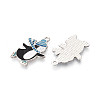 Rack Plating Alloy Enamel Penguin Pendants ENAM-T024-65A-P-2