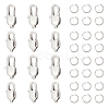 16Pcs 2 Size 304 Stainless Steel Lobster Claw Clasps STAS-UN0040-76B-1