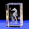 3D Laser Engraving Animal Glass Figurine LS-DJEW-R013-01C-1