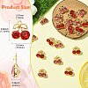 20Pcs 2 Colors Alloy Rhinestone Pendants ALRI-CJ0001-08-2