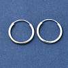Brass Hoop Earrings EJEW-G474-01S-02-4