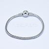 Tarnish Resistant 304 Stainless Steel European Style Bracelets for Jewelry Making PPJ-F002-01B-1