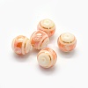 Feng Shui Opaque Spray Painted Glass Beads LAMP-P050-B01-10mm-1