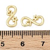 Brass S-Hook Clasps KK-S527-06G-3
