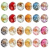 60Pcs 12 Colors Transparent Resin Rondelle European Beads RESI-YW0006-15-2