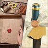 1Pc Golden Tone Brass Wax Seal Stamp Heads with Bamboo Stick Shaped Handles STAM-CP0001-05Q-7