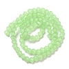 Imitation Jade Glass Beads Strands EGLA-A039-J4mm-D01-2