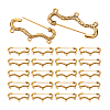 30Pcs Alloy Brooch Findings FIND-PH0027-21AG-6