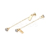 Brass End with Chains KK-C066-05G-3