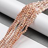 Opaque Baking Paint Glass Beads Strands DGLA-F002-01D-2