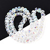Electroplate Glass Beads Strands X-EGLA-T021-20A-2