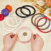 10Pcs 5 Colors Plastic Bag Handles FIND-WR0008-68-3