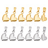 12Pcs 2 Colors 304 Stainless Steel Charms STAS-GO0001-05-1