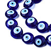 Handmade Evil Eye Lampwork Beads Strands LAMP-N029-009C-2