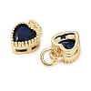 Real 18K Gold Plated Brass Inlaid Cubic Zirconia Charms LS-ZIRC-L100-074G-01-2