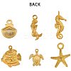 Tibetan Style Alloy Pendants TIBE-PH0004-72-WH-4