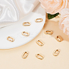 10Pcs Brass Spring Gate Rings KK-BBC0015-57G-01-4