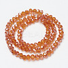 Electroplate Glass Beads Strands EGLA-A034-T6mm-J09-2