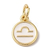 Real 18K Gold Plated Brass Enamel Charms KK-L216-001G-K02-1