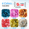 180Pcs 6 Colors Transparent Acrylic Beads OACR-TA0002-66-3