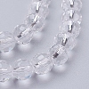 Transparent Glass Bead Strands GLAA-R095-6mm-15-3
