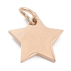 (Defective Closeout Sale: Scratches)304 Stainless Steel Charms LS-STAS-XCP0001-35-4