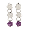 304 Stainless Steel Enamel Stud Earrings EJEW-S229-14P-02-1