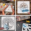 Plastic Reusable Drawing Painting Stencils Templates DIY-WH0202-393-3