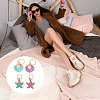 12Pcs Marine Organism Theme Allly Enamel Shoes Charms PALLOY-CA00013-6