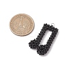 Glass Seed Beaded Musical Note Pendants PALLOY-MZ00569-2