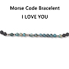 Natural Apatite & Lava Rock Braided Bead Bracelet BJEW-TA00188-04-3