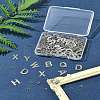 104Pcs 26 Styles Letter A~Z 304 Stainless Steel Alphabet Letter Charms STAS-FS0001-67-10