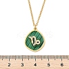 304 Stainless Steel Micro Pave Cubic Zirconia constellation Pendant Necklaces NJEW-R021-01G-10-5