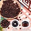 Dyed Natural Wood Beads WOOD-GO0001-07B-5