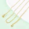 Brass Cable Chain Necklaces NJEW-D302-82G-1