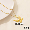 Animal Stainless Steel Eagle Pendant Necklace for Women QG3482-6-1