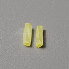 Opaque Colours Glass Twist Bugle Beads GLAA-WH0039-08B-2