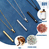 3Pcs 3 Colors 304 Stainless Steel Cable Chain Necklaces NJEW-CA0001-24-4