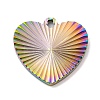Ion Plating(IP) 304 Stainless Steel Pendants STAS-D025-01M-02-1