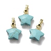 Synthetic Turquoise Charms G-F584-A20-G-1