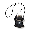 Cute Resin Swinging Bulldog Pendant Decorations HJEW-A010-01C-4