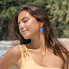 20Pcs 10 Styles Transparent Resin & Walnut Wood Pendants RESI-TA0003-21-8