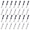 40Pcs 2 Colors Silicone Zipper Holder Upper for Jeans HJEW-NB00228-1