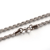 Tarnish Resistant 304 Stainless Steel Rope Chain Necklaces LS-STAS-M174-009P-A-1
