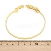 Marine Organism Brass Cuff Bangles for Women BJEW-D368-03M-G-5